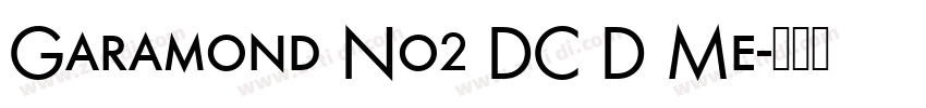Garamond No2 DC D Me字体转换